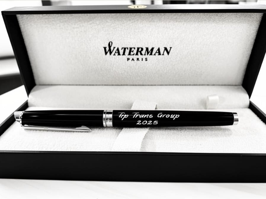 Waterman pen engraved with a company name as a corporate gift